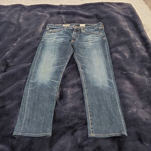 Dark wash "the nomad" modern straight AG jeans size 31R!